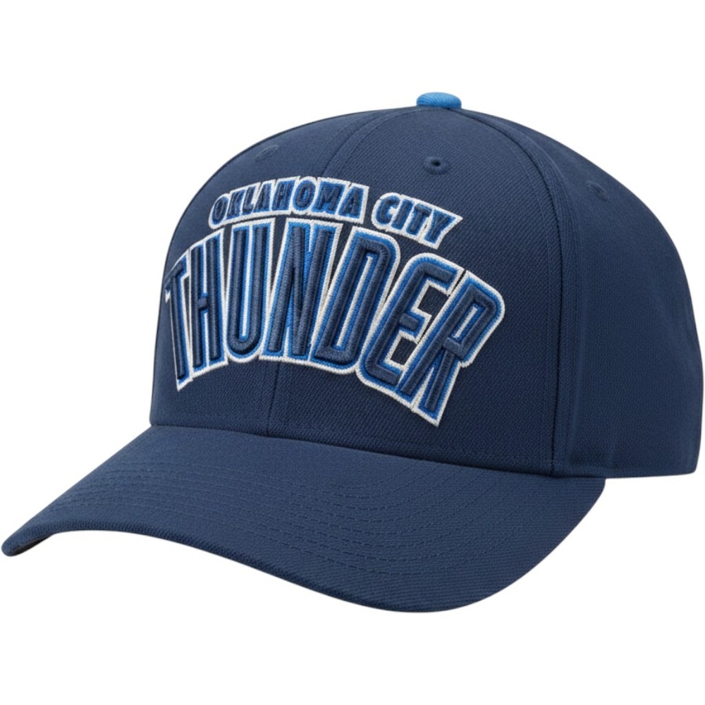 Oklahoma City Thunder Adidas NBA Draft Cap Snapback Hat OSFM Blue Basketball